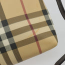BURBERRY Nova Check Shoulder Bag PVC Beige Auth 188612A-9