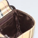 BURBERRY Nova Check Shoulder Bag PVC Beige Auth 188612A-20