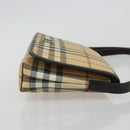 BURBERRY Nova Check Shoulder Bag PVC Beige Auth 188612A-3