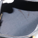Christian Dior Trotter Canvas Hand Bag PVC Navy Gold Auth 188617-12