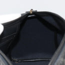 Christian Dior Trotter Canvas Hand Bag PVC Navy Gold Auth 188617-19