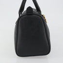 Christian Dior Trotter Canvas Hand Bag PVC Navy Gold Auth 188617-3