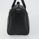 Christian Dior Trotter Canvas Hand Bag PVC Navy Gold Auth 188617-4