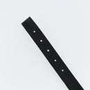 Christian Dior Belt Suede Leather 32.3"" Black Gold Auth 188621-8