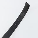 Christian Dior Belt Suede Leather 32.3"" Black Gold Auth 188621-9