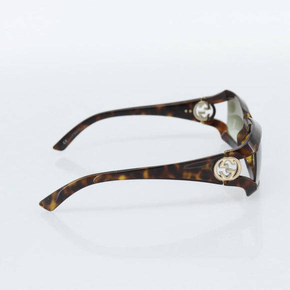 GUCCI Tortoise Pattern Sunglasses Plastic Brown Gold Auth 188622