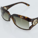 GUCCI Tortoise Pattern Sunglasses Plastic Brown Gold Auth 188622-9