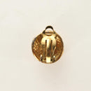 CHANEL COCO Mark Earring Metal Gold Tone CC Auth 188624M-10