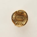 CHANEL COCO Mark Earring Metal Gold Tone CC Auth 188624M-11