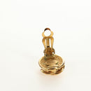 CHANEL COCO Mark Earring Metal Gold Tone CC Auth 188624M-13