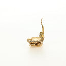 CHANEL COCO Mark Earring Metal Gold Tone CC Auth 188624M-15