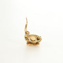 CHANEL COCO Mark Earring Metal Gold Tone CC Auth 188624M-7
