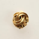 CHANEL COCO Mark Earring Metal Gold Tone CC Auth 188624M-9