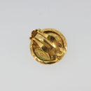 CHANEL COCO Mark Earring Metal Gold Tone CC Auth 188625M-3