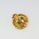 CHANEL COCO Mark Earring Metal Gold Tone CC Auth 188625M-7