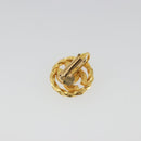 CHANEL Earring Metal Gold Tone CC Auth 188627-3