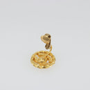 CHANEL Earring Metal Gold Tone CC Auth 188627-4