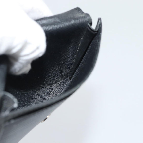 LOUIS VUITTON Epi Anvelop Cult De Vuitto Card Case Black M56169 LV Auth 188628