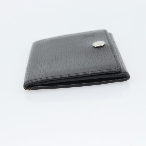 LOUIS VUITTON Epi Anvelop Cult De Vuitto Card Case Black M56169 LV Auth 188628