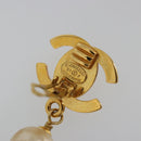 CHANEL Turn Lock Earring metal Gold Tone CC Auth 188629-5
