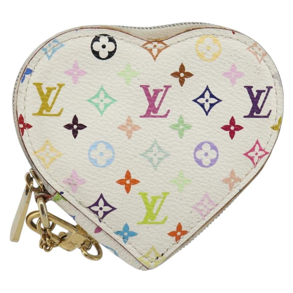 LOUIS VUITTON Monogram Multicolor Porte Monnaie Coeur Purse M60040 Auth 188630A
