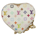 LOUIS VUITTON Monogram Multicolor Porte Monnaie Coeur Purse M60040 Auth 188630A-3