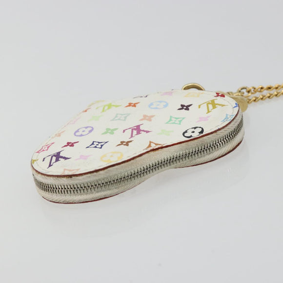 LOUIS VUITTON Monogram Multicolor Porte Monnaie Coeur Purse M60040 Auth 188630A