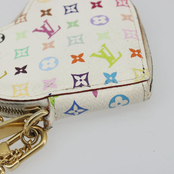 LOUIS VUITTON Monogram Multicolor Porte Monnaie Coeur Purse M60040 Auth 188630A