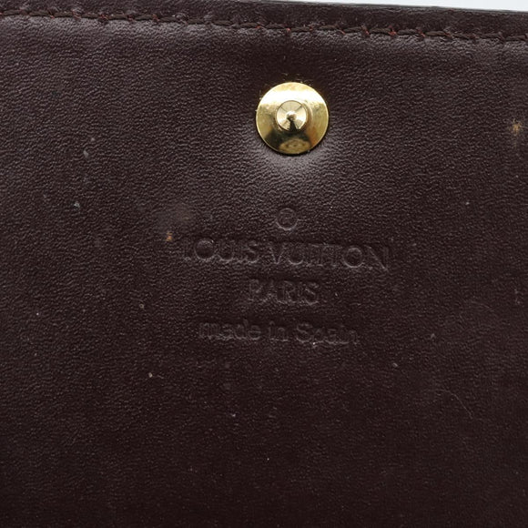 LOUIS VUITTON Vernis Anvelop Cult De Vuitto Case Amarante M91409 Auth 188631