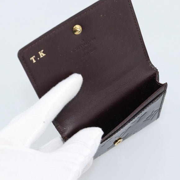LOUIS VUITTON Vernis Anvelop Cult De Vuitto Case Amarante M91409 Auth 188631