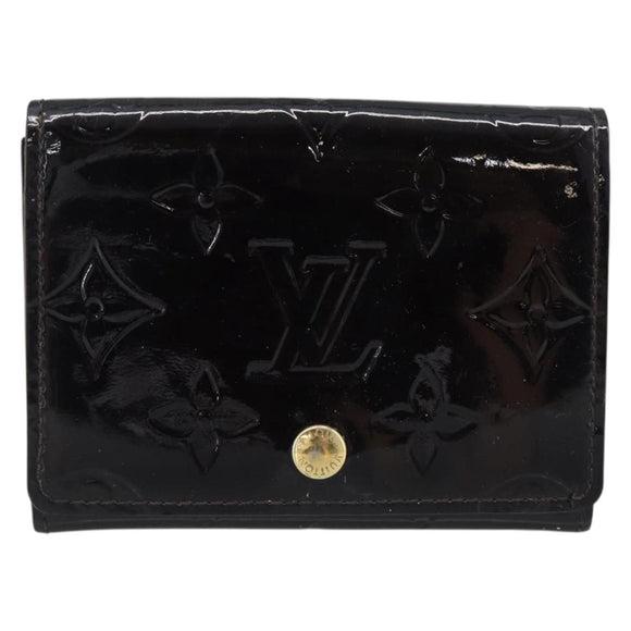 LOUIS VUITTON Vernis Anvelop Cult De Vuitto Case Amarante M91409 Auth 188631