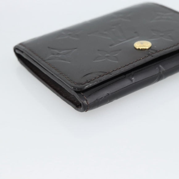 LOUIS VUITTON Vernis Anvelop Cult De Vuitto Case Amarante M91409 Auth 188631
