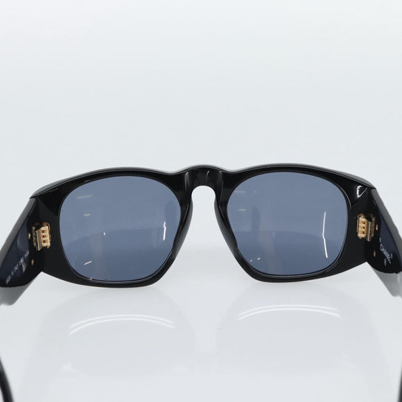 CHANEL COCO Mark Sunglasses plastic Black CC Auth 188635M