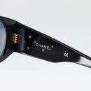 CHANEL COCO Mark Sunglasses plastic Black CC Auth 188635M-11