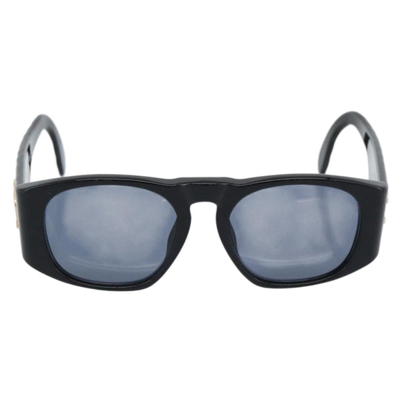 CHANEL COCO Mark Sunglasses plastic Black CC Auth 188635M
