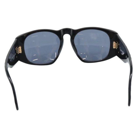 CHANEL COCO Mark Sunglasses plastic Black CC Auth 188635M