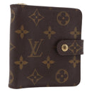 LOUIS VUITTON Monogram Compact Zip Wallet M61667 LV Auth 188654A-1