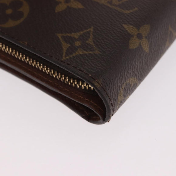 LOUIS VUITTON Monogram Compact Zip Wallet M61667 LV Auth 188654A