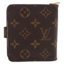 LOUIS VUITTON Monogram Compact Zip Wallet M61667 LV Auth 188654A-2