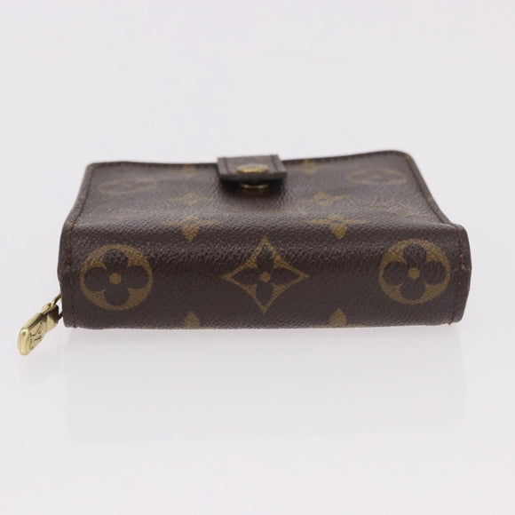 LOUIS VUITTON Monogram Compact Zip Wallet M61667 LV Auth 188654A
