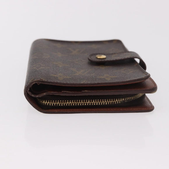 LOUIS VUITTON Monogram Porto Papie Zip Wallet M61207 LV Auth 188656A