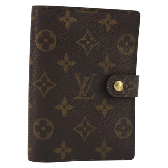 LOUIS VUITTON Monogram Agenda PM Day Planner Cover R20005 LV Auth 188657A