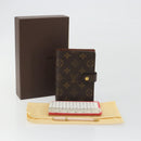 LOUIS VUITTON Monogram Agenda PM Day Planner Cover R20005 LV Auth 188657A-12