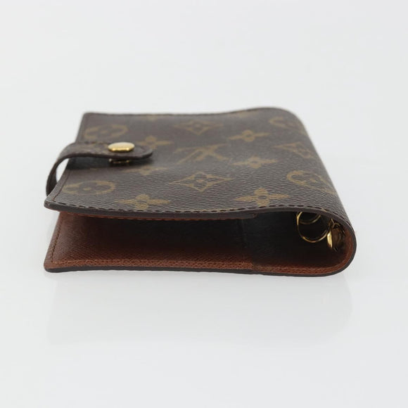 LOUIS VUITTON Monogram Agenda PM Day Planner Cover R20005 LV Auth 188657A