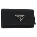 PRADA Key Case Nylon Black Black Auth 188658A-1