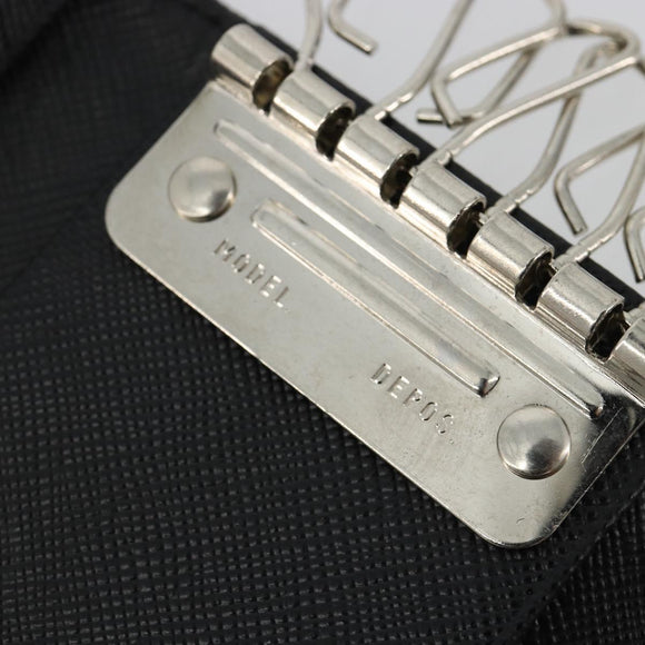 PRADA Key Case Nylon Black Black Auth 188658A