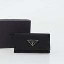 PRADA Key Case Nylon Black Black Auth 188658A-12