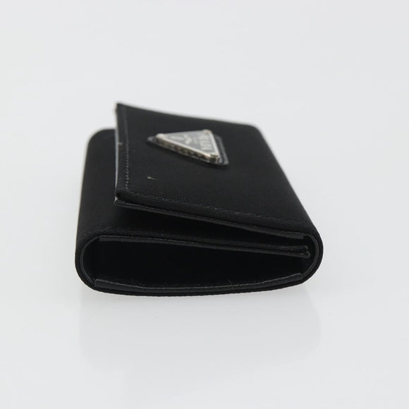 PRADA Key Case Nylon Black Black Auth 188658A