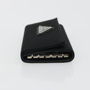 PRADA Key Case Nylon Black Black Auth 188658A-4