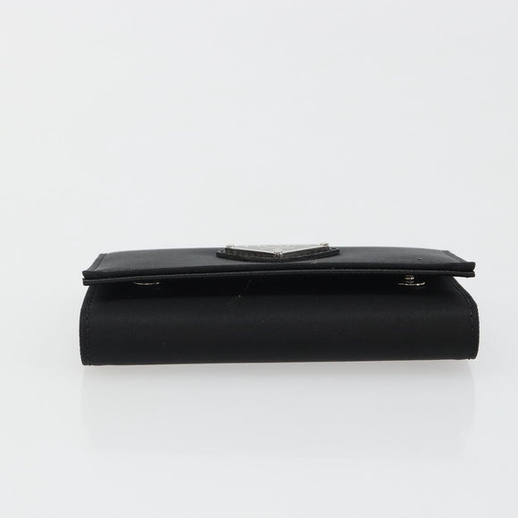 PRADA Key Case Nylon Black Black Auth 188658A